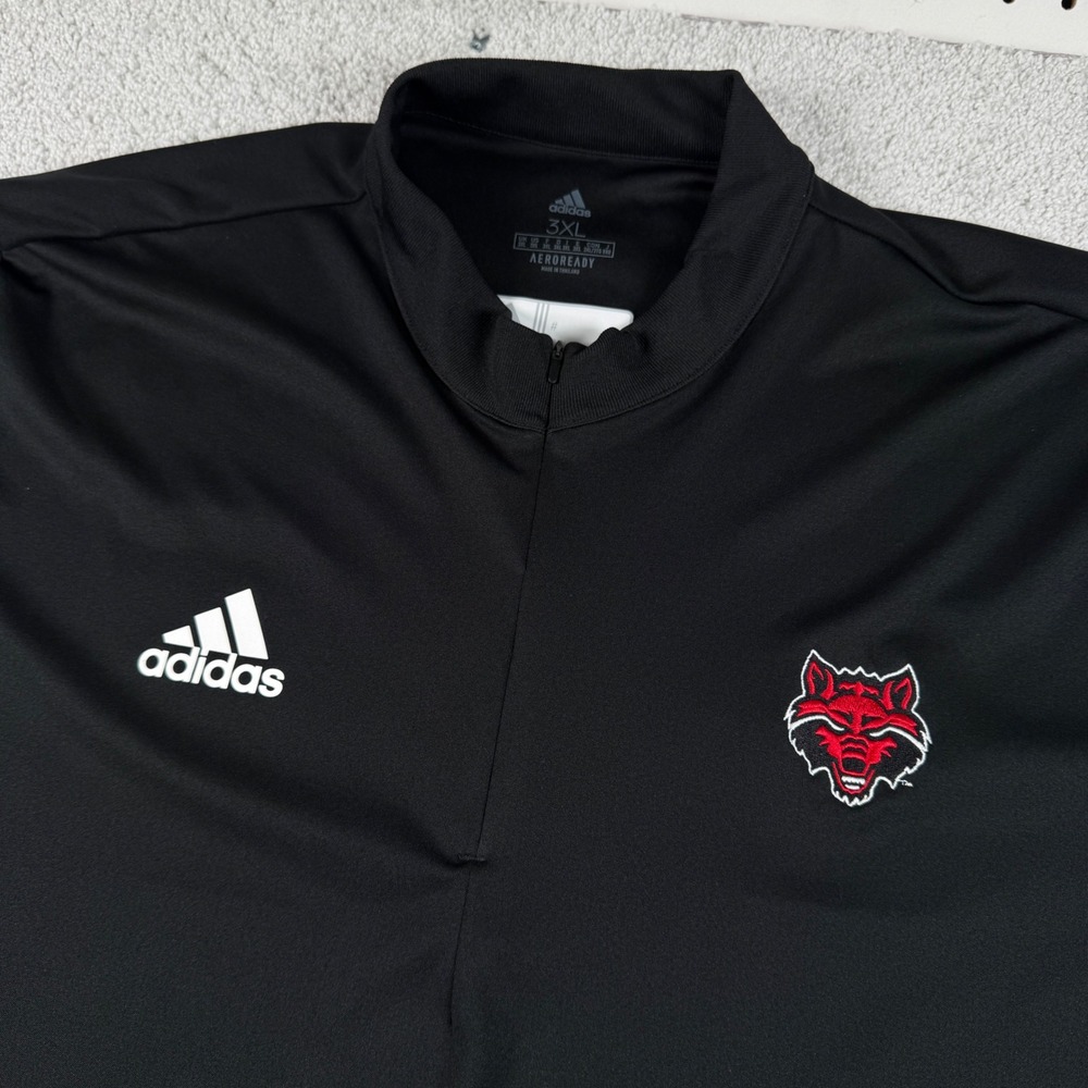 Arkansas State Red Wolves adidas 1/4 Zip Pullover XXXL Big Mens 3XL Football